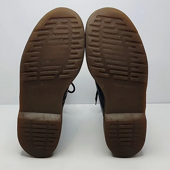 VTG Dr. Martens | 1460 distressed 10 hole black leather boots | MENS 9/10 - Picture 11 of 11